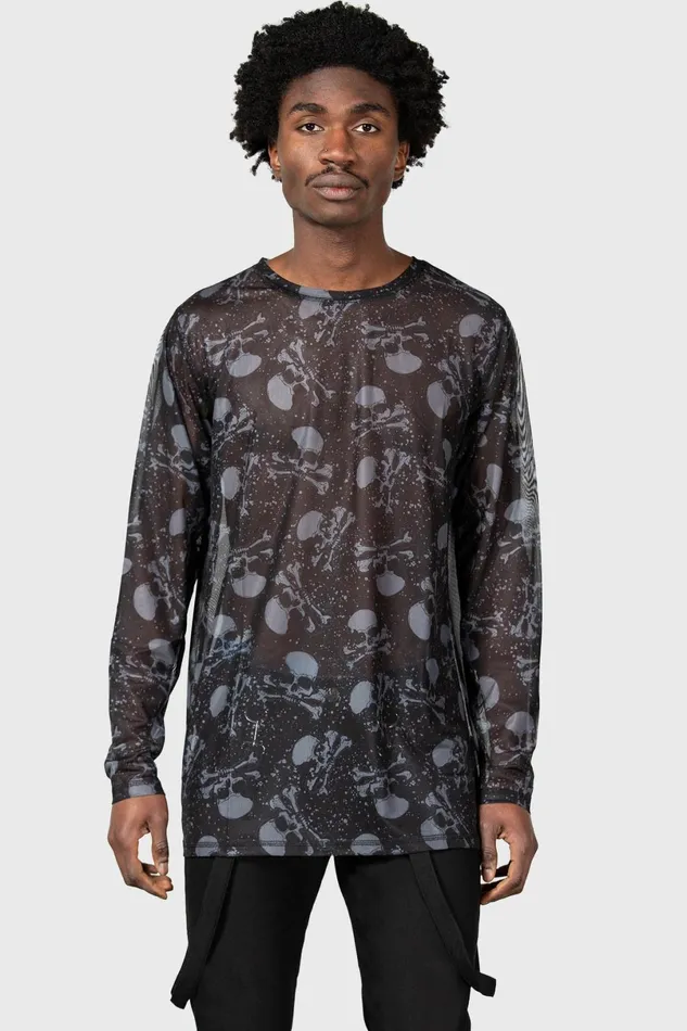 Killstar Long Sleeves Women Fright Train Long Sleeve Top