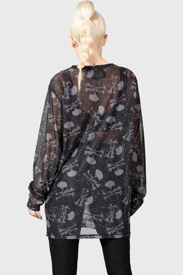 Killstar Long Sleeves Women Fright Train Long Sleeve Top