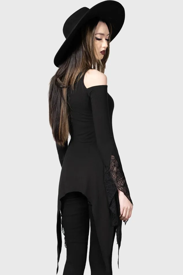 Killstar Long Sleeves Women Night Snare Top