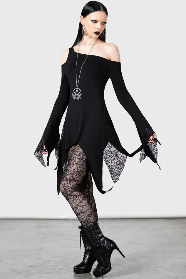 Killstar Long Sleeves Women Night Snare Top