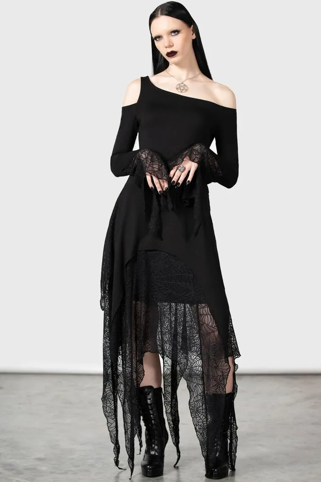 Killstar Long Sleeves Women Night Snare Top
