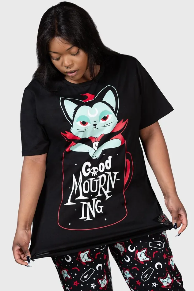Killstar Loungewear Women Catnap TShirt