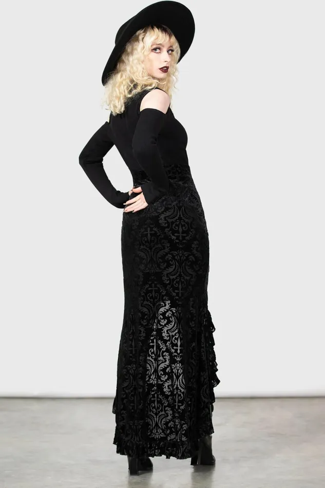 Killstar Maxi Skirts Women Maudlin Maxi Skirt