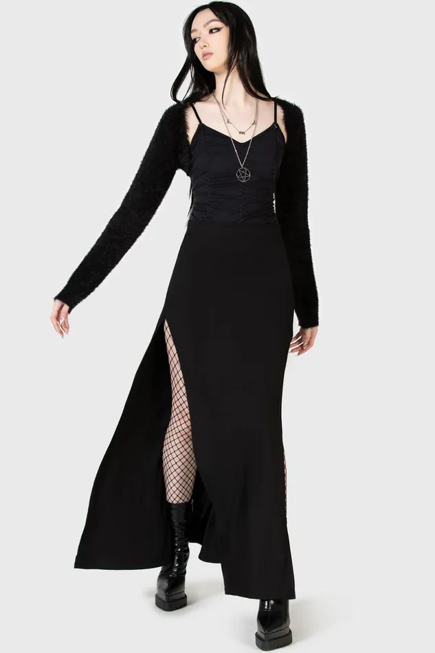 Killstar Maxi Skirts Women Nocturnal Shade Maxi Skirt