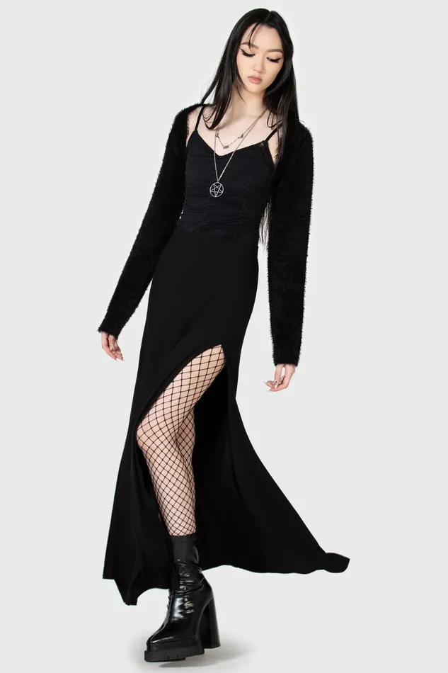 Killstar Maxi Skirts Women Nocturnal Shade Maxi Skirt