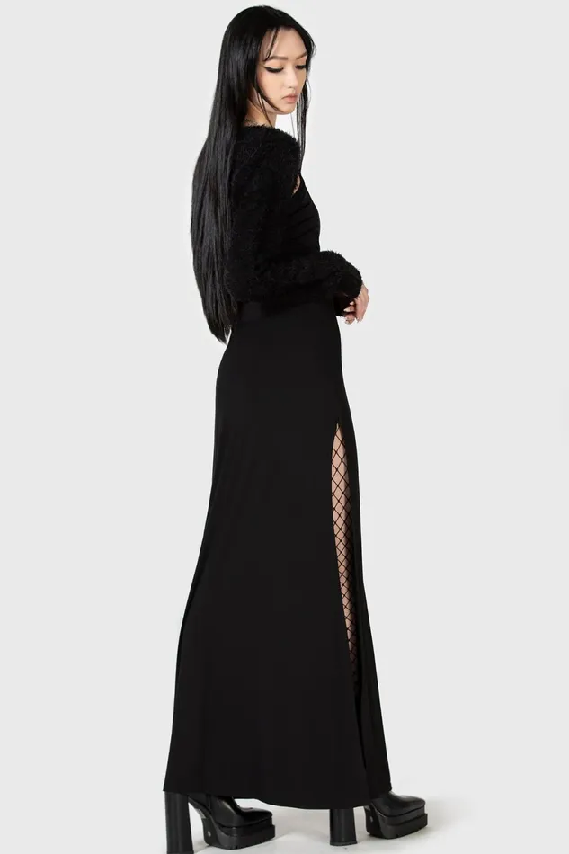 Killstar Maxi Skirts Women Nocturnal Shade Maxi Skirt