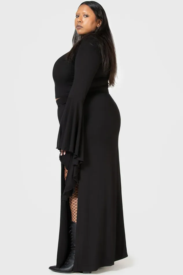 Killstar Maxi Skirts Women Nocturnal Shade Maxi Skirt