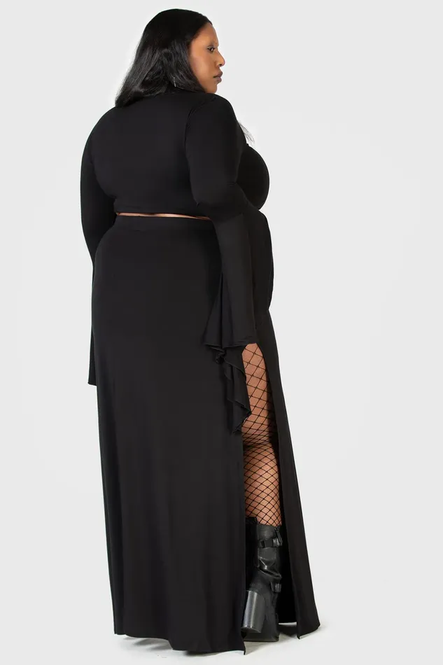 Killstar Maxi Skirts Women Nocturnal Shade Maxi Skirt