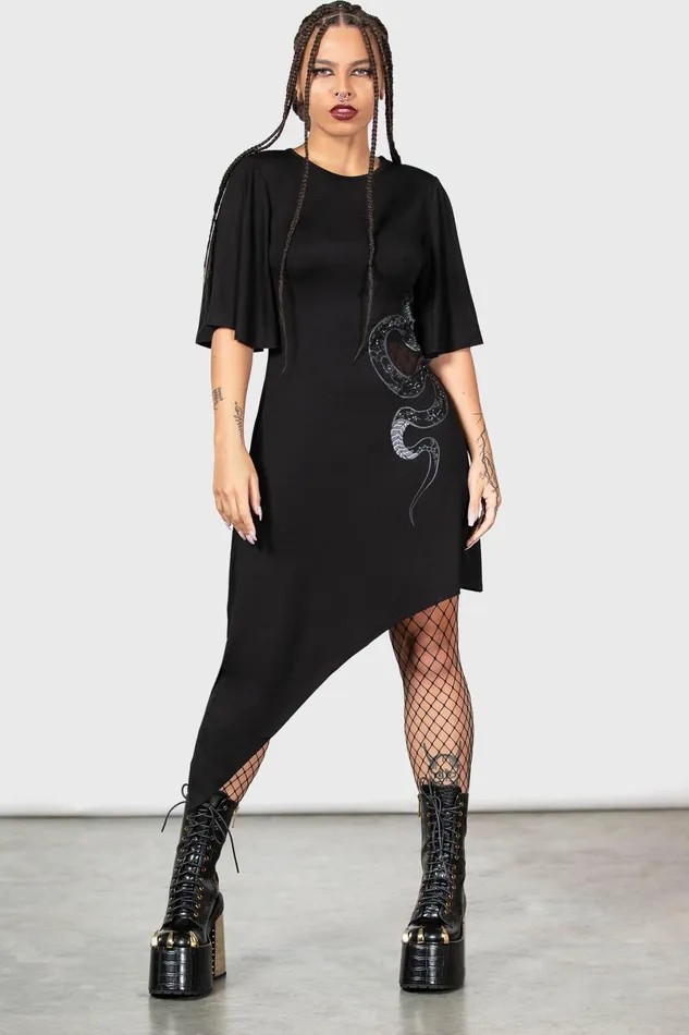 Killstar Midi Women Maple Asymmetric Dress