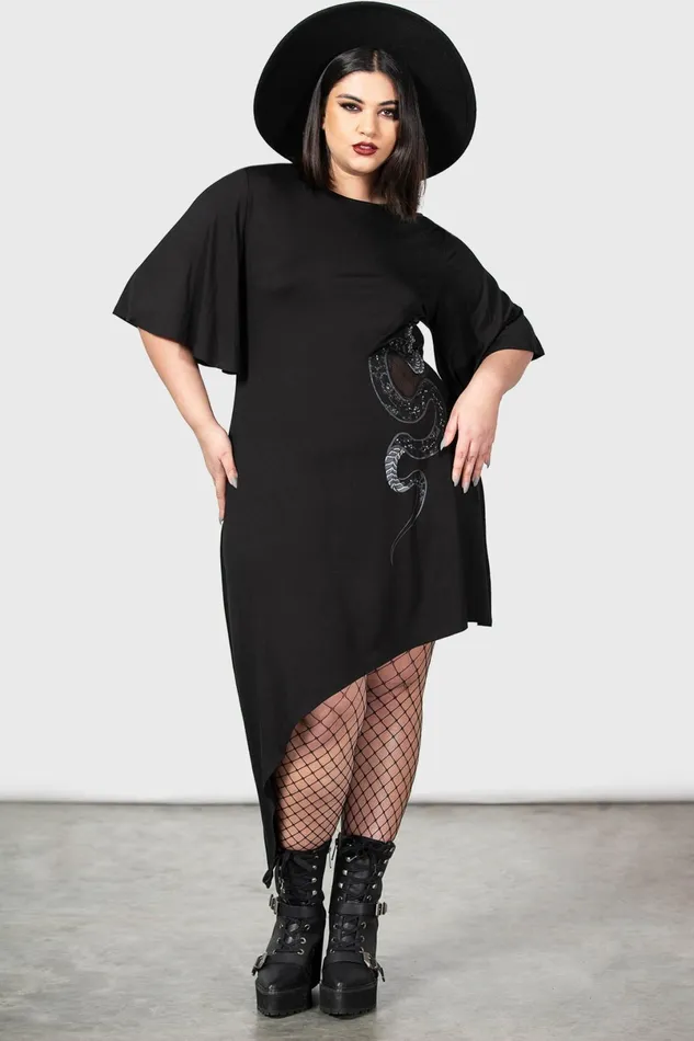 Killstar Midi Women Maple Asymmetric Dress