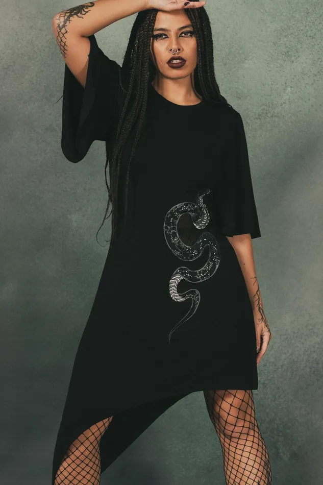 Killstar Midi Women Maple Asymmetric Dress