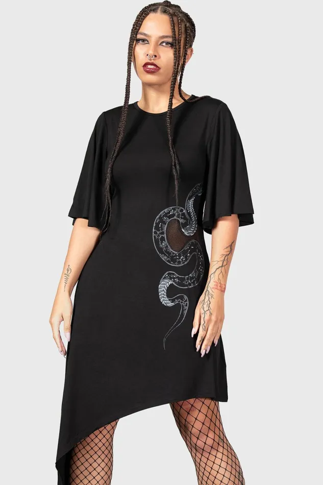 Killstar Midi Women Maple Asymmetric Dress