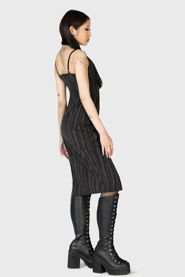 Killstar Midi Women Moonlit Bloom Slip Dress