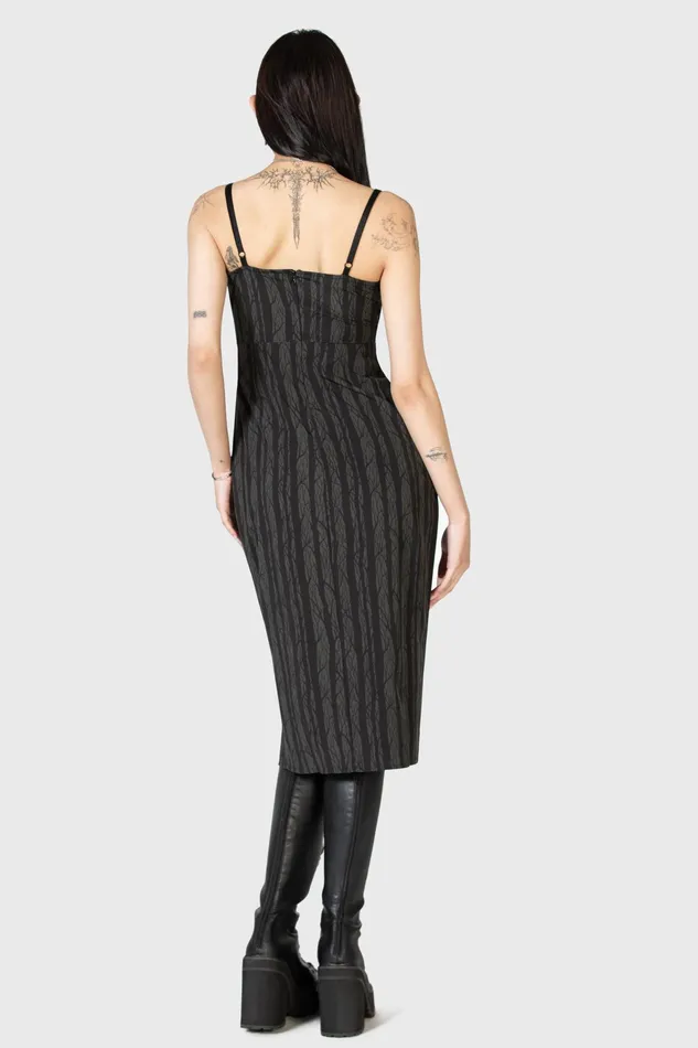 Killstar Midi Women Moonlit Bloom Slip Dress