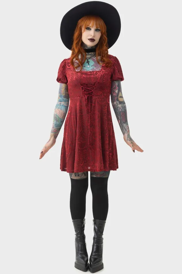 Killstar Mini Women Lepidoptera Skater Dress