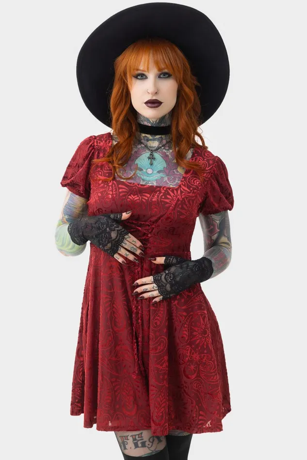 Killstar Mini Women Lepidoptera Skater Dress
