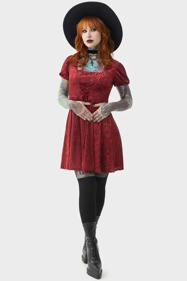 Killstar Mini Women Lepidoptera Skater Dress