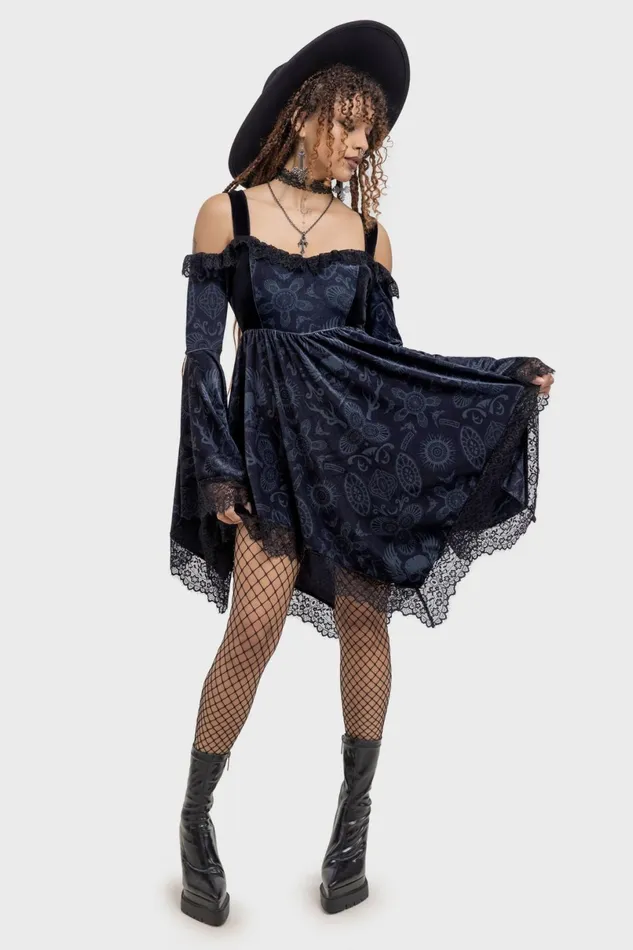 Killstar Mini Women Temptation Bardot Dress