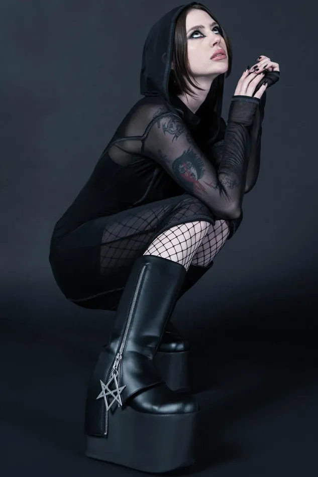 Killstar Platforms Women Hexraider Boots