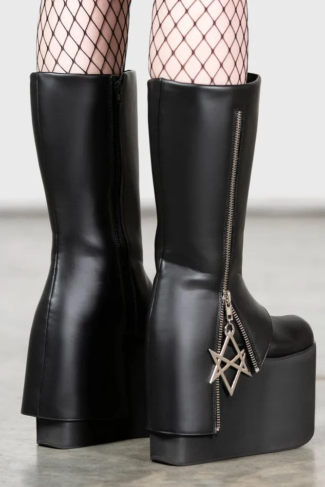 Killstar Platforms Women Hexraider Boots
