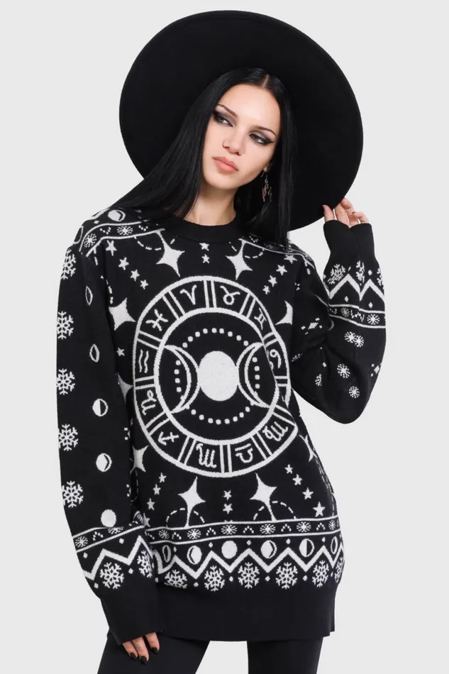 Killstar Sweaters Women Cosmic Hallowmas Sweater