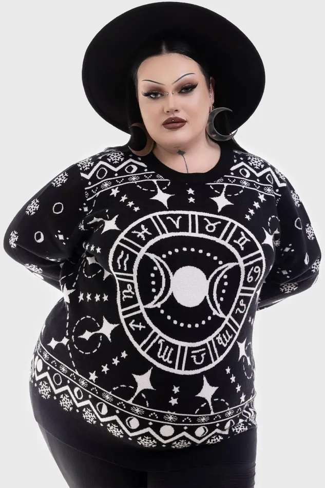 Killstar Sweaters Women Cosmic Hallowmas Sweater