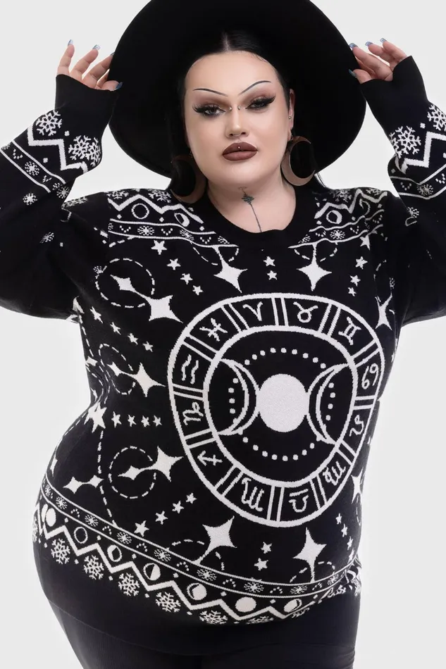 Killstar Sweaters Women Cosmic Hallowmas Sweater