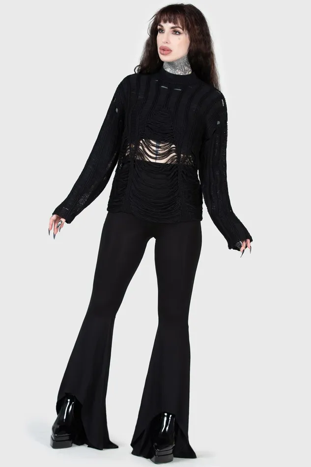 Killstar Sweaters Women Crypt Convert Sweater
