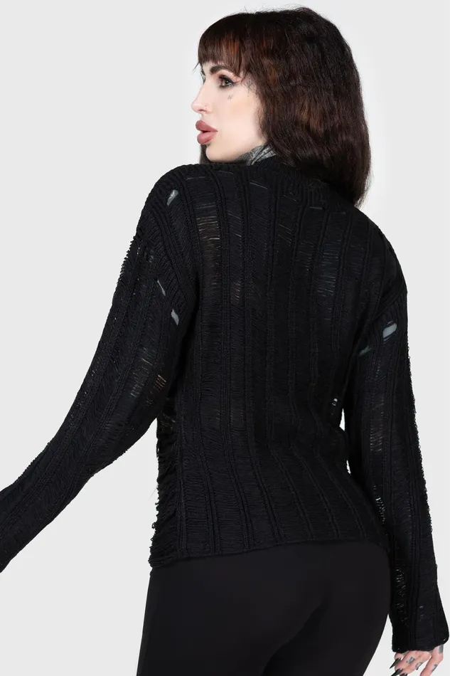 Killstar Sweaters Women Crypt Convert Sweater