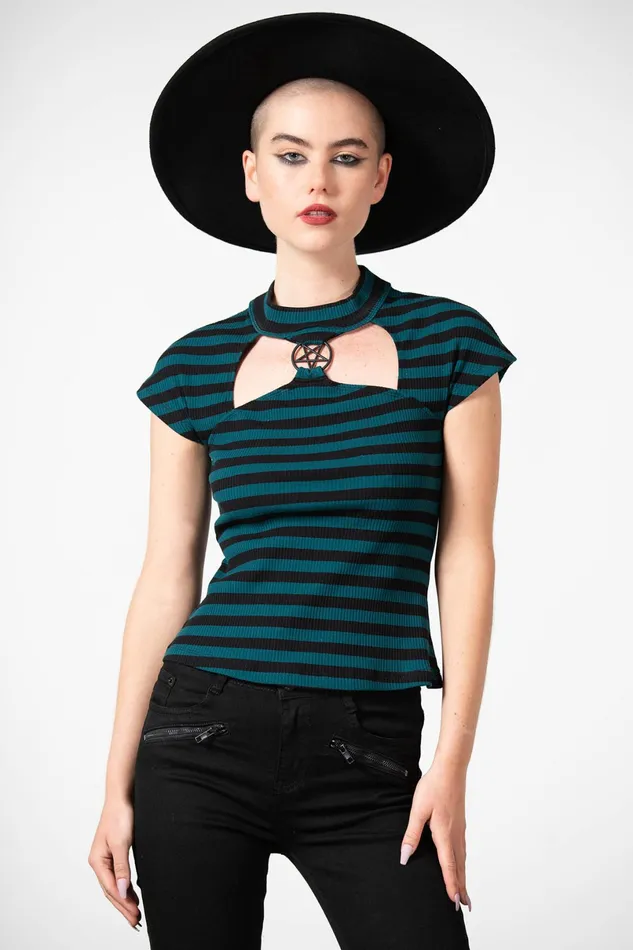 Killstar TShirts and Vests Women Lamia Top GREEN