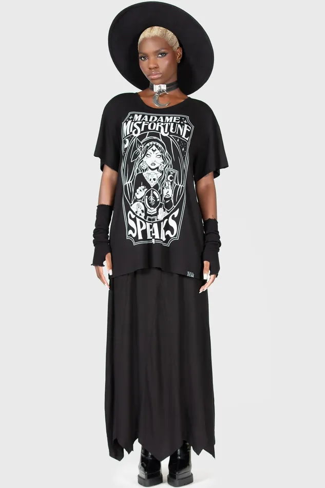 Killstar TShirts and Vests Women Madame Misfortune Relaxed Top