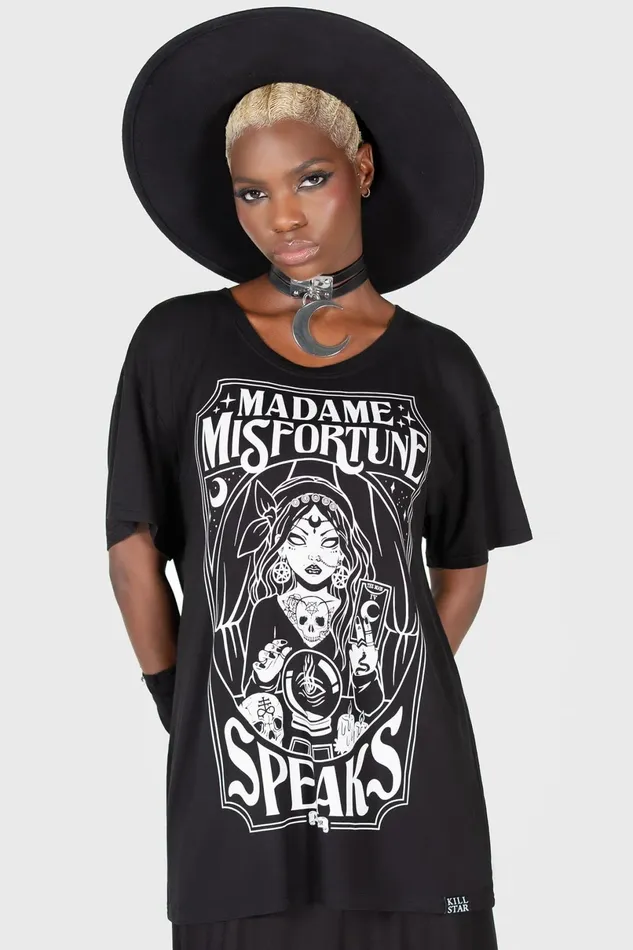 Killstar TShirts and Vests Women Madame Misfortune Relaxed Top