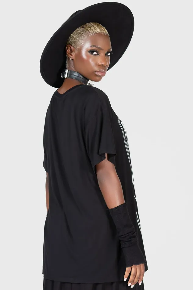 Killstar TShirts and Vests Women Madame Misfortune Relaxed Top
