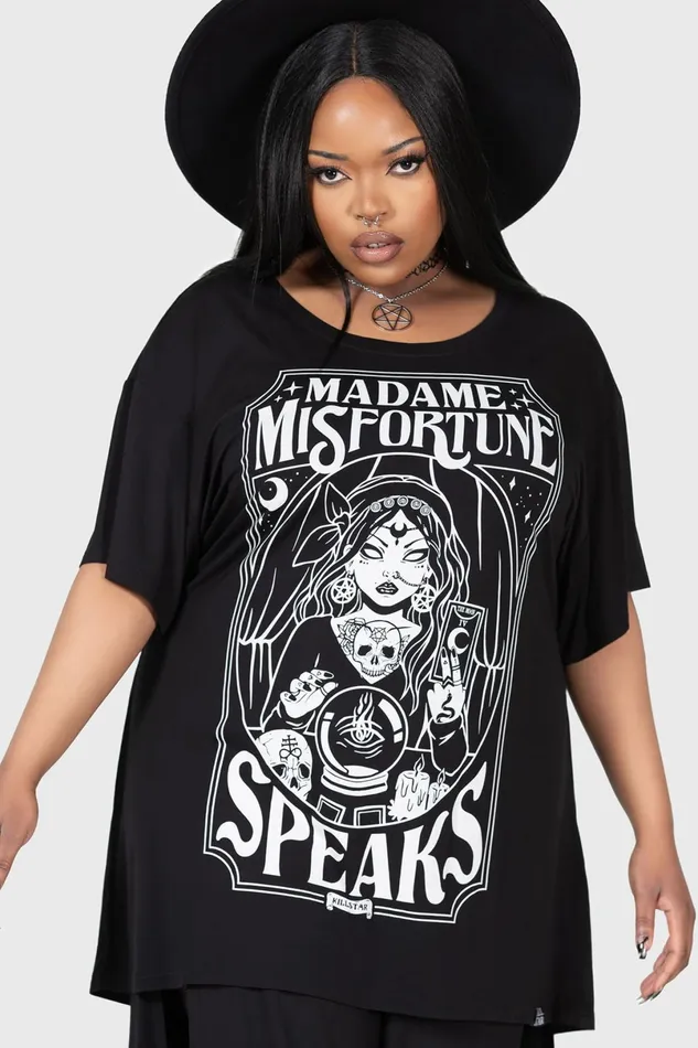 Killstar TShirts and Vests Women Madame Misfortune Relaxed Top