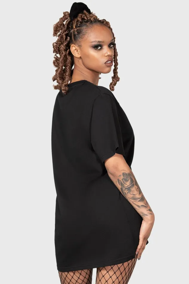 Killstar TShirts and Vests Women Ray Of Jet Black TShirt