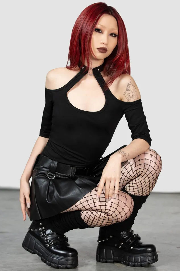 Killstar TShirts and Vests Women Seraphina Choker Top B