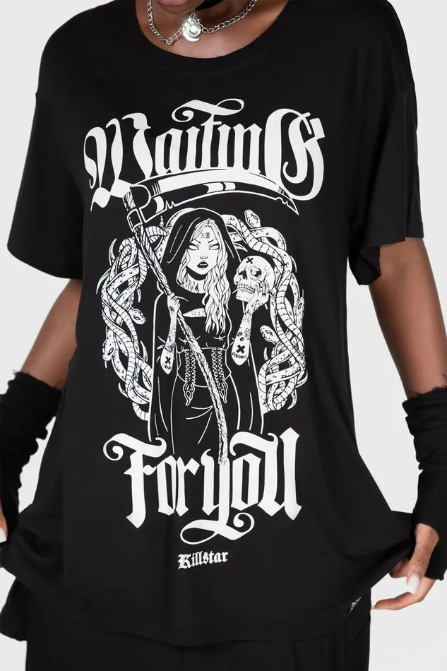 Killstar TShirts and Vests Women Waiting For You Relaxed Top