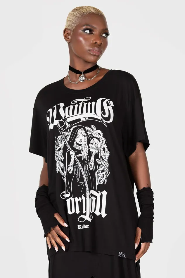 Killstar TShirts and Vests Women Waiting For You Relaxed Top