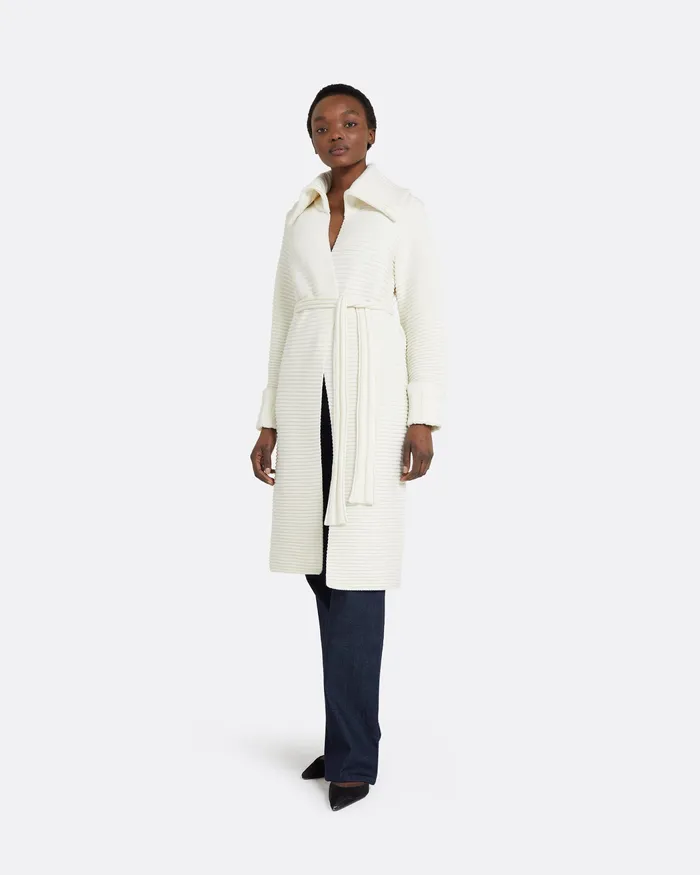 Knitwear Kez Ivory Knit Coat Ivory 8211 Safiyaa Women