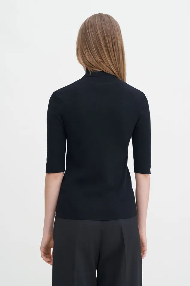 Knitwear Women filippak Merino Elbow Sleeve Top Black