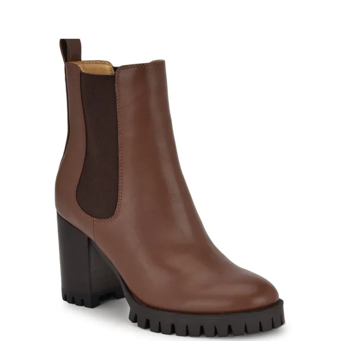 Kort Lugsole Booties Brown Women Nine West Boots and Booties