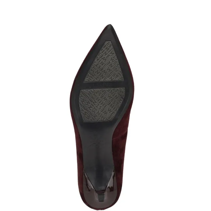 Kuna 92159 Pointy Toe Pumps Dark Red Suede Women Nine West Heels Kuna 92159 Pointy Toe Pumps Dark Red Suede Women Nine West Heels