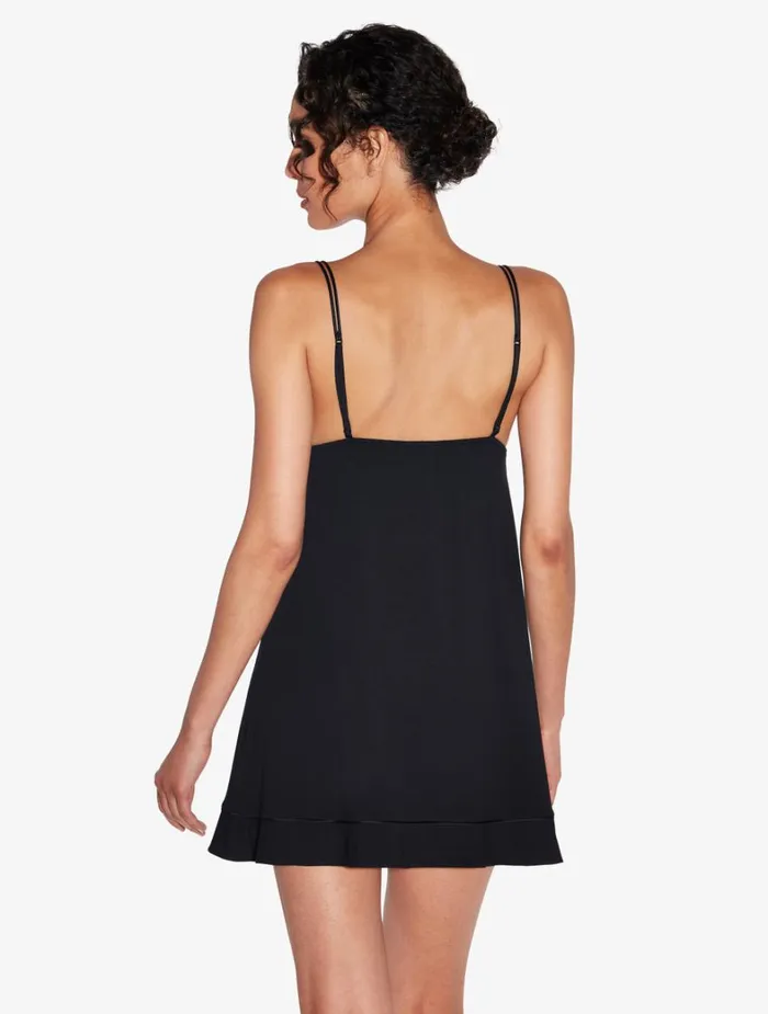 La Perla Babydoll In Onyx Women Slips and Dresses