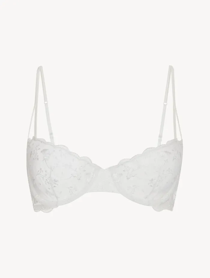 La Perla Balconette Bra In Lys With Embroidered Tulle Women Balconette