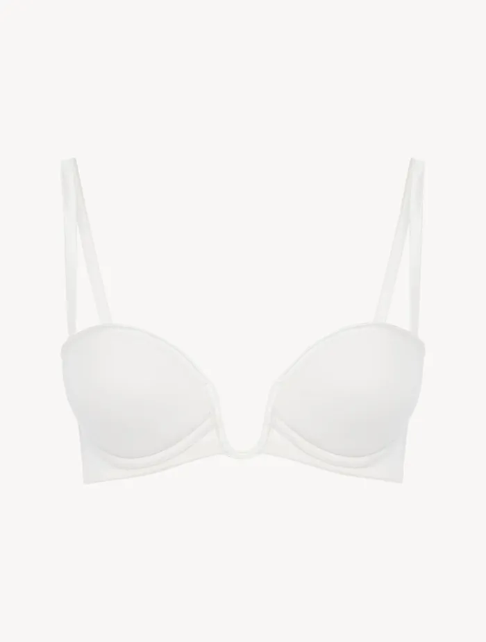 La Perla Bandeau Bra In Lys With Embroidered Tulle Women Bandeau