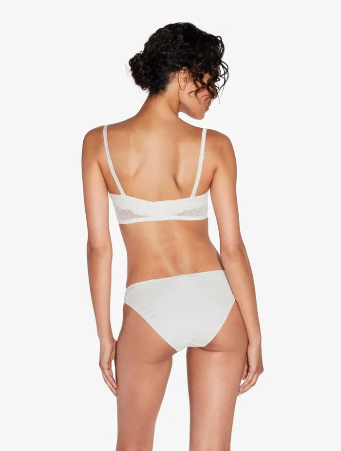 La Perla Bandeau Bra In Lys With Embroidered Tulle Women Bandeau