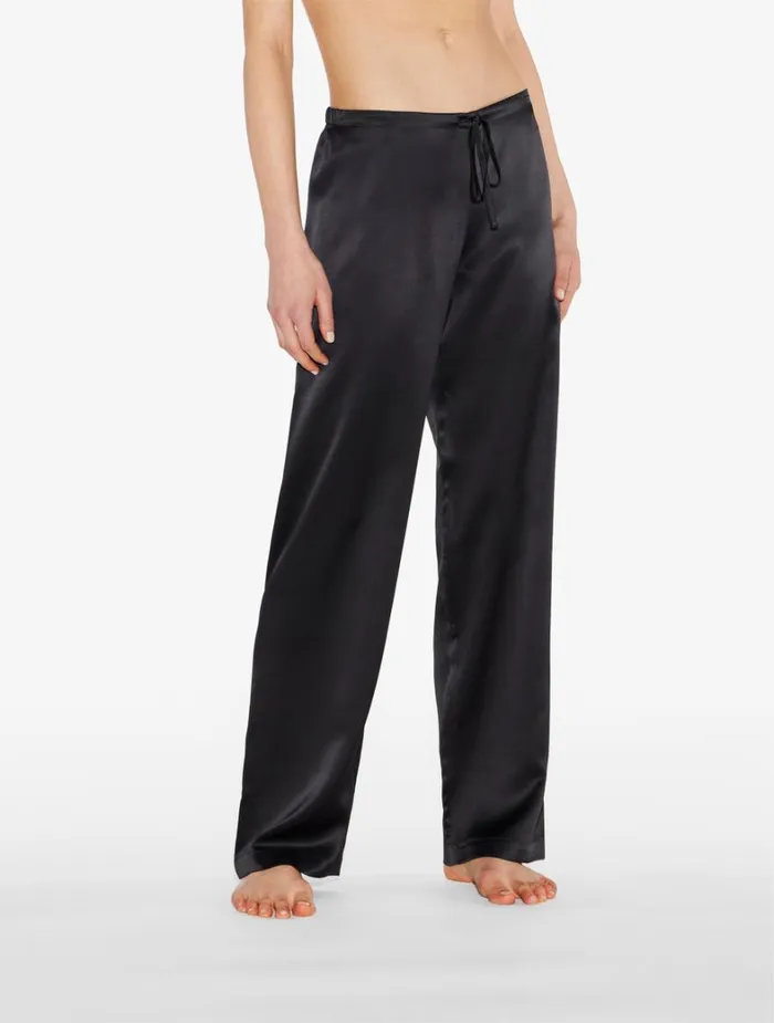 La Perla Black Silk Pajama Set Women Pajamas