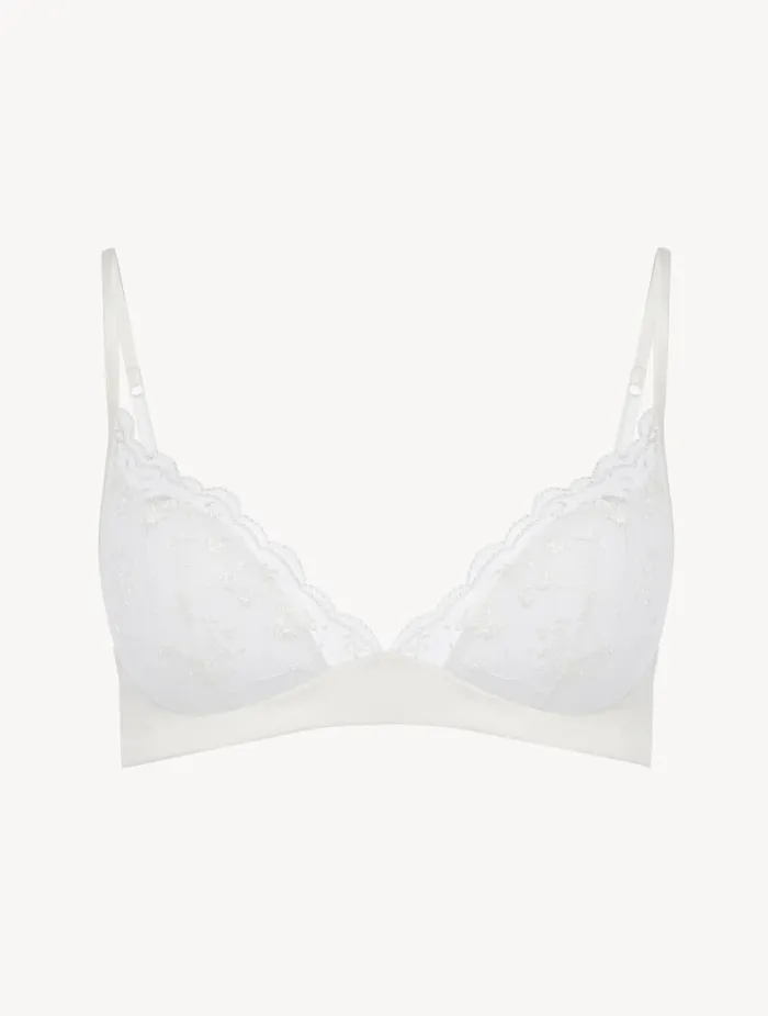 La Perla Bralette In Lys With Embroidered Tulle Women Bandeau