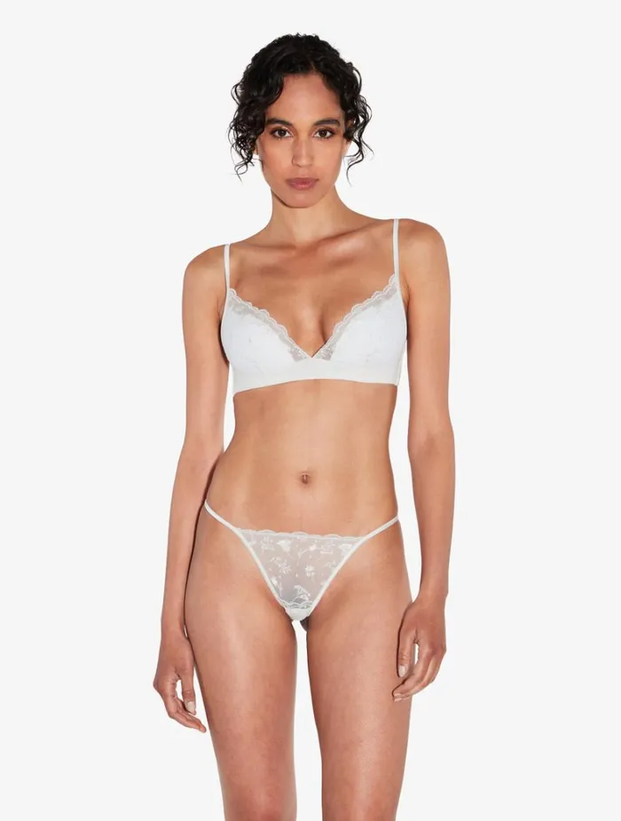 La Perla Bralette In Lys With Embroidered Tulle Women Bandeau