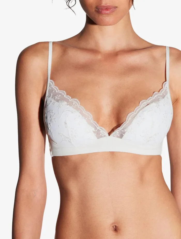 La Perla Bralette In Lys With Embroidered Tulle Women Bandeau